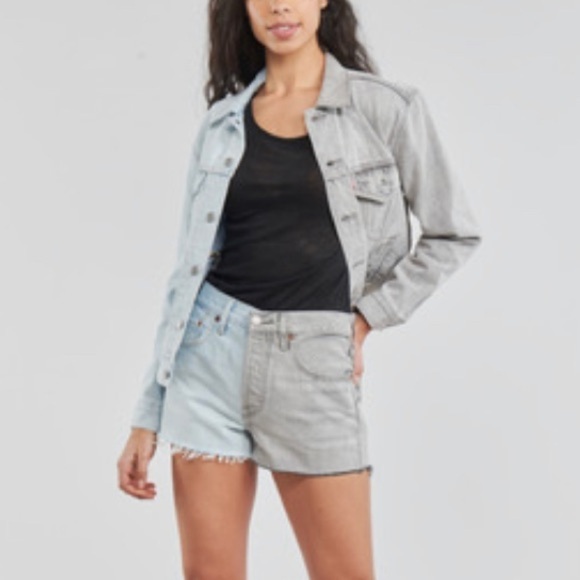 LEVI'S 501 Premium Denim Shorts In Color Block-blue - Picture 11 of 11